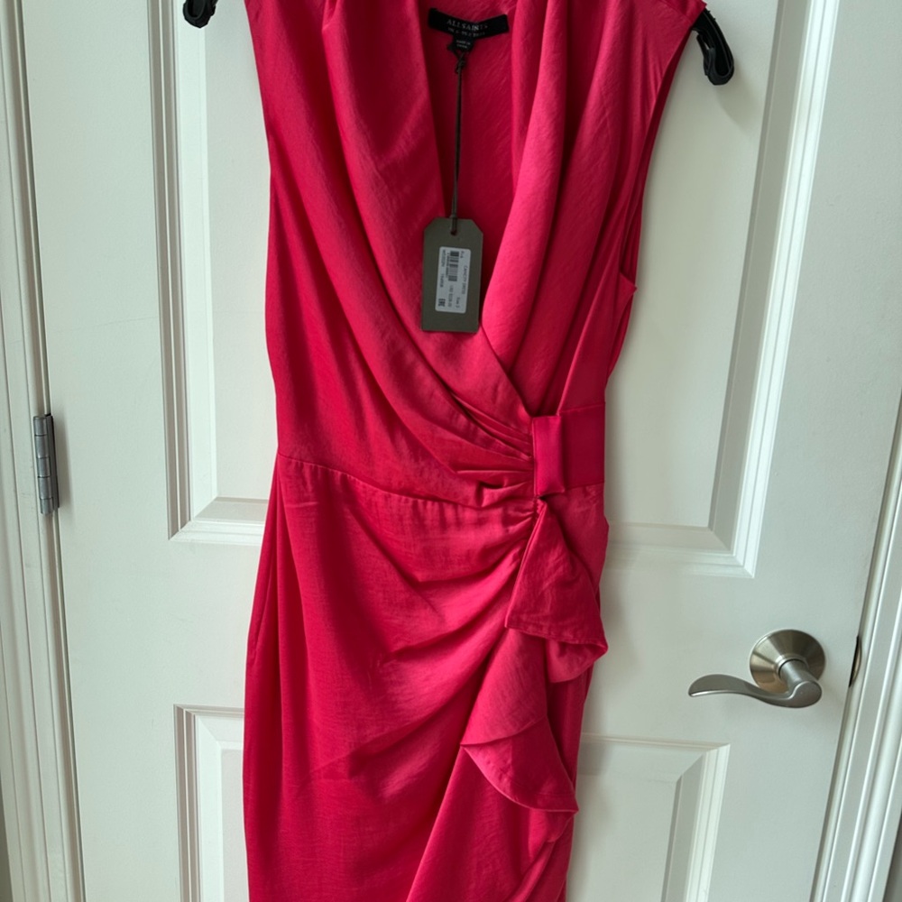 All Saints Cancity Dress, Pink, Size 2 NWT’s
